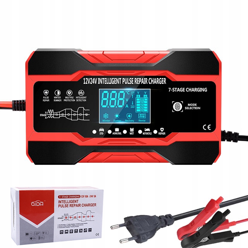 

Ładowarka Prostownik Do Akumulatora 12V/24V 150Ah