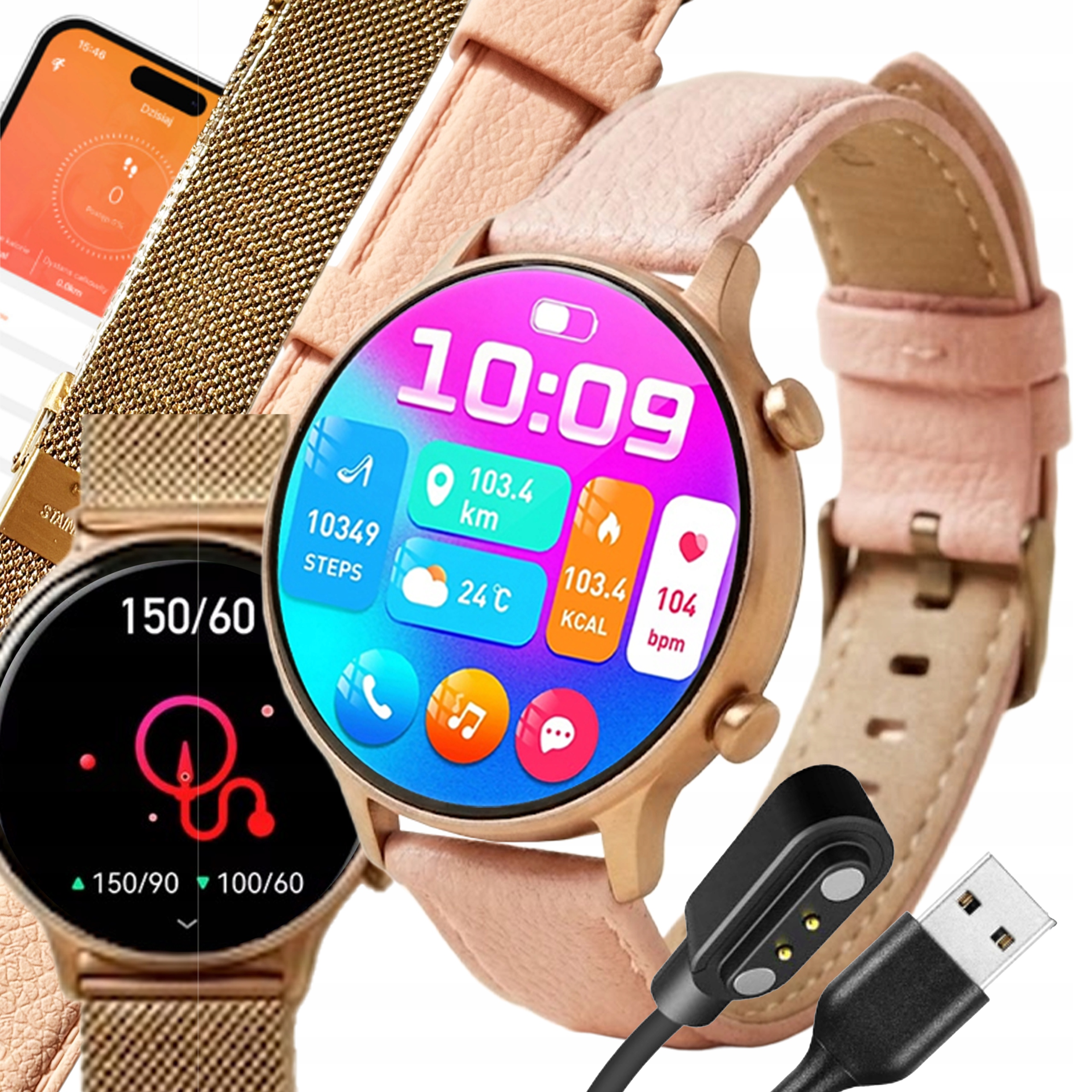 Chytré Hodinky Dámské Hodinky Pl Menu Hovory Smart Watch Voděodolné