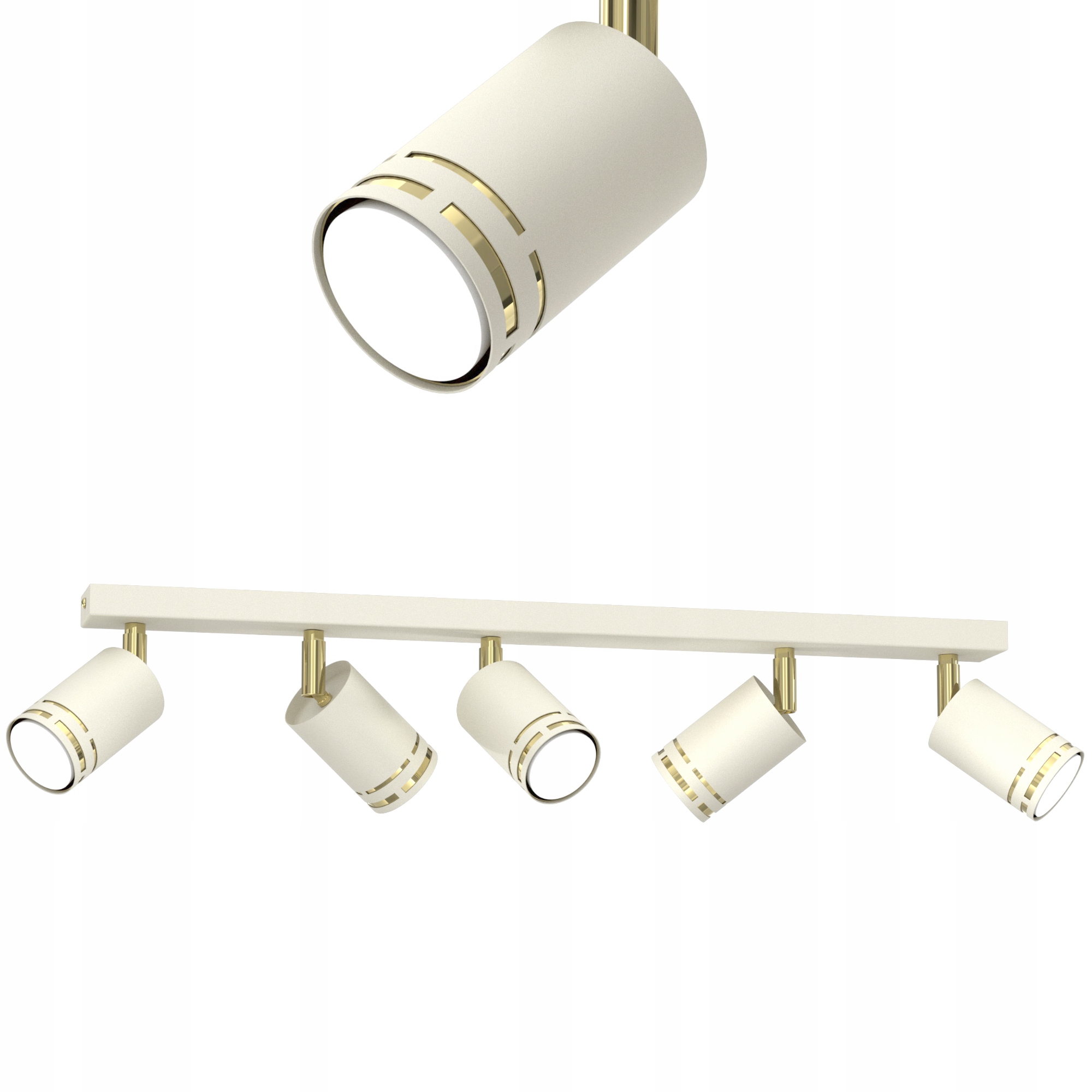 Stropné Svietidlo Kašmír Béžový Pohyblivý Led GU10 Poľsko Lampa Spot Reflektor