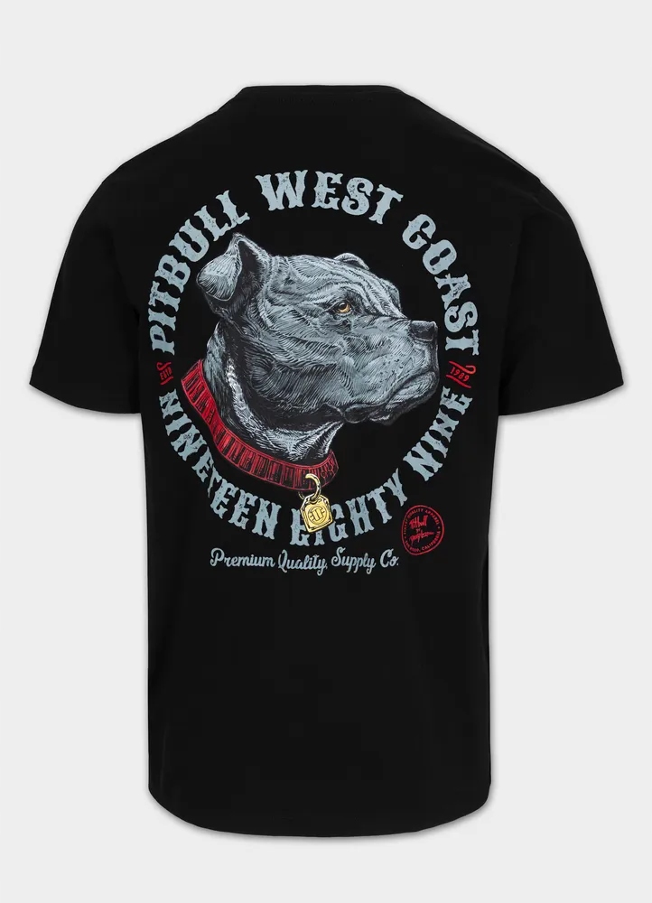 Męska Koszulka Pitbull Klasyczny T-shirt z nadrukiem Strength & Respect 3XL