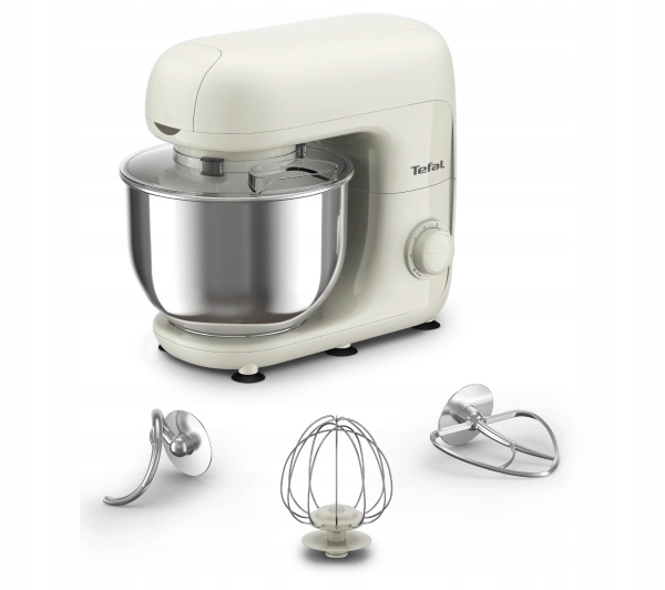 Robot planetarny kuchenny Tefal Bake Essential QB160138 800W 4,8L Beżowy