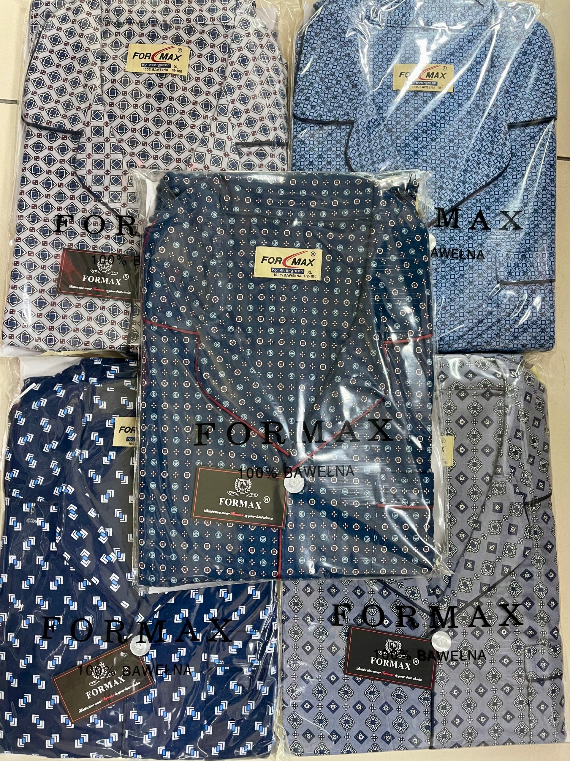 Piżama Męska Flanelowa Formax rozpinana XL ** Model Formax