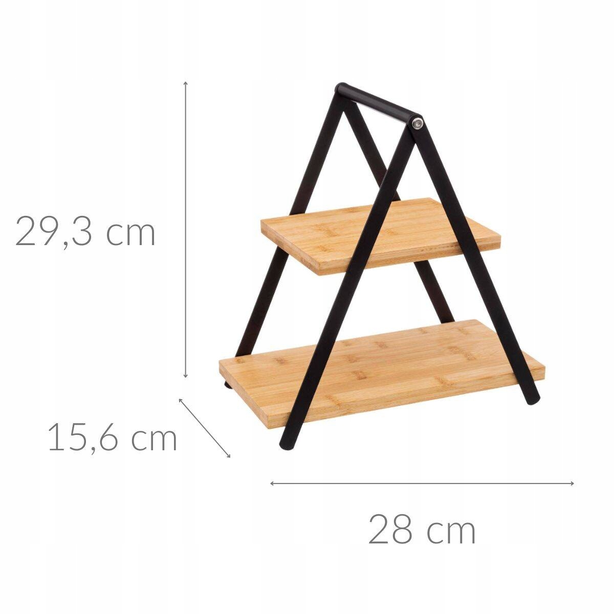 PATERA BAMBUSOWA na przekąski ciasta owoce wys.29 Marka Secret De Gourmet