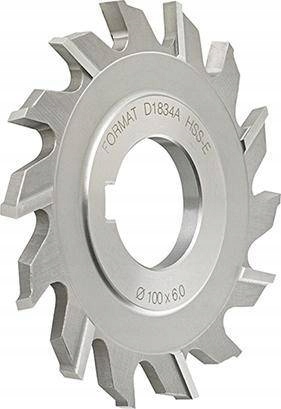 Fréza kotoučová DIN885 Hsse, typ Hr, tvar A, čepele 80x16 mm Format