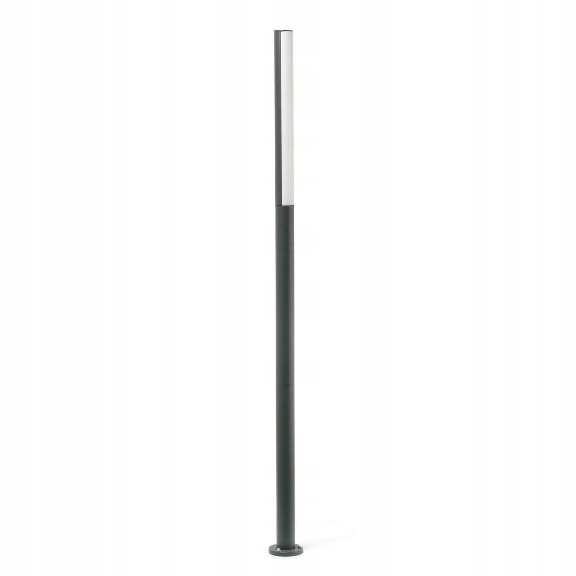 Stĺpiková vonkajšia lampa Faro Beret 1800 Led, 4000K, tmavo šedá, IP54