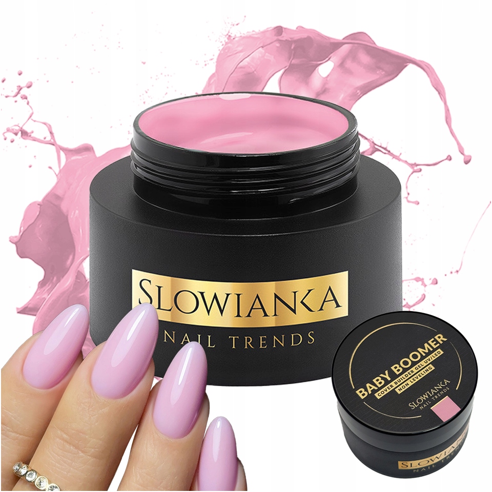 Slowianka Stavební Gel na nehty Non-Leveling 50 g Baby Boomer Cover