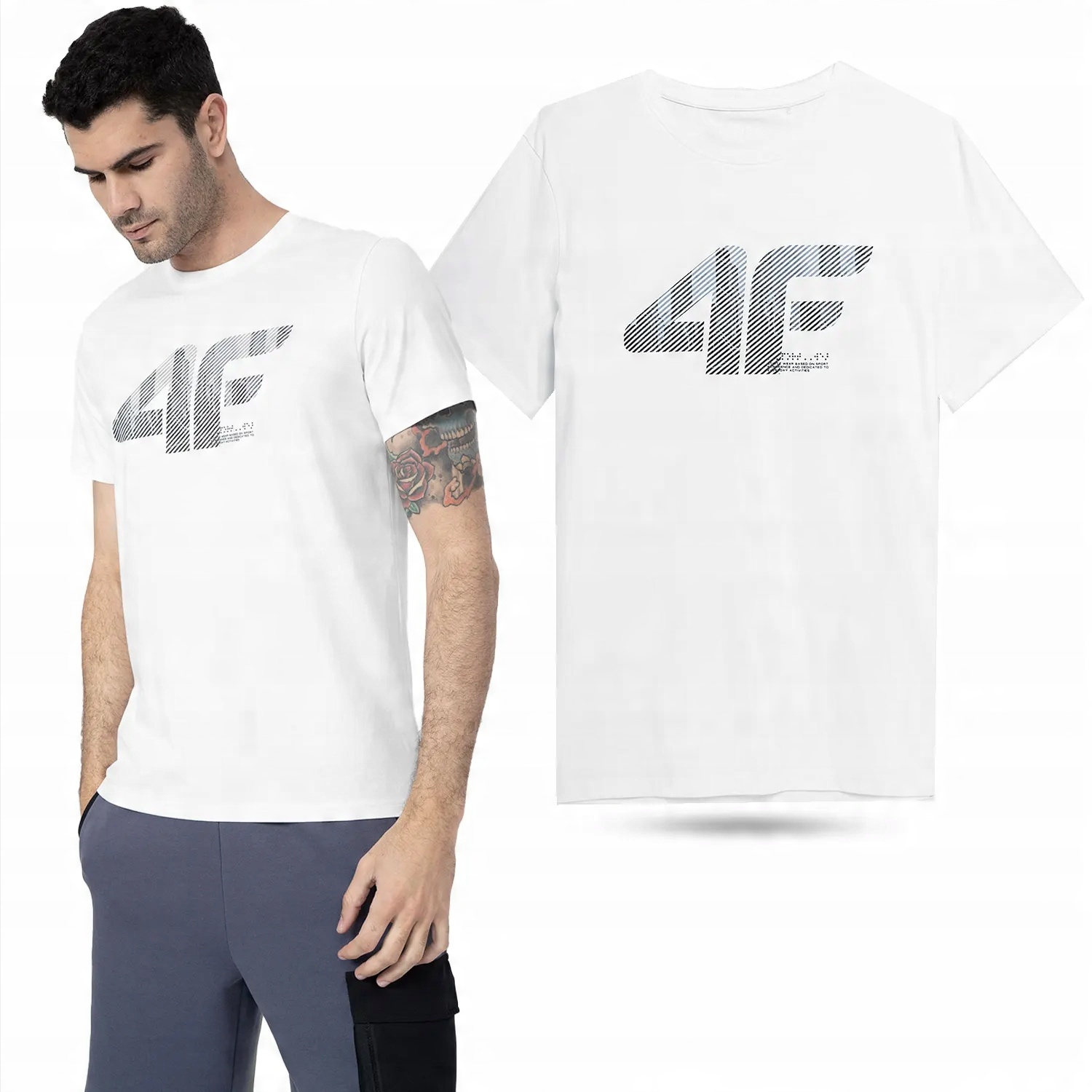 

Koszulka Męska 4F T-shirt Podkoszulek SS23M309