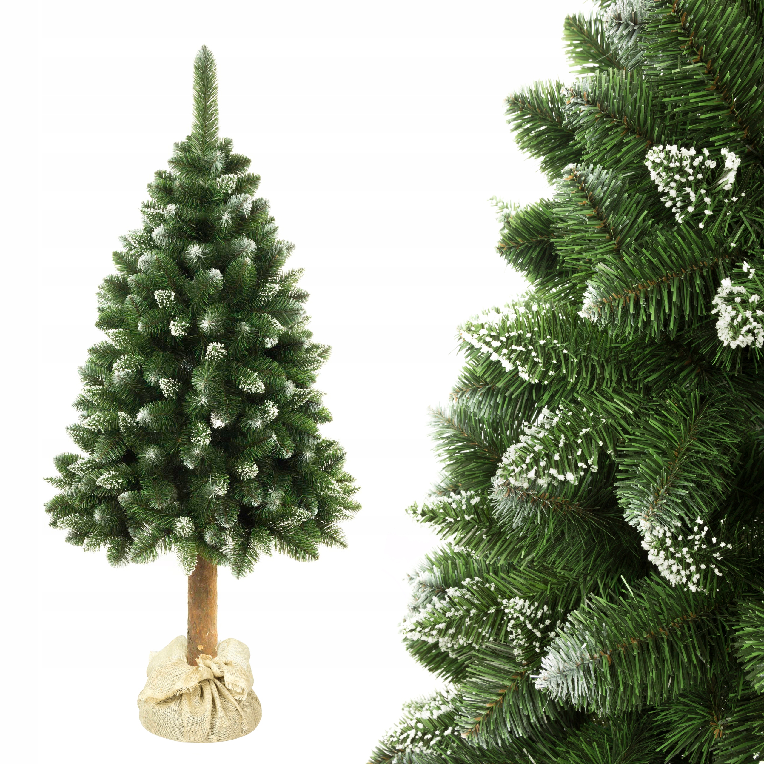 Choinka Sztuczna Na Pniu Sosna Diamentowa Premium Lux-gęsta 170CM+STOJAK