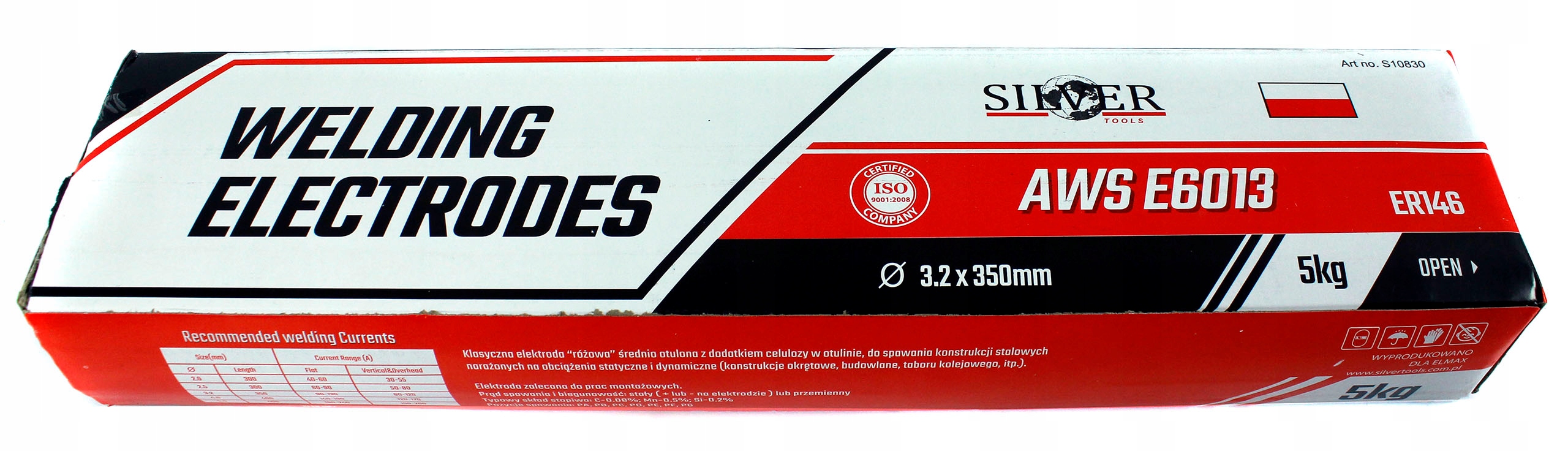 ELEKTRODY SPAWALNICZE 3,2mm 5kg RÓŻOWE RUTYLOWE Kod producenta 308447