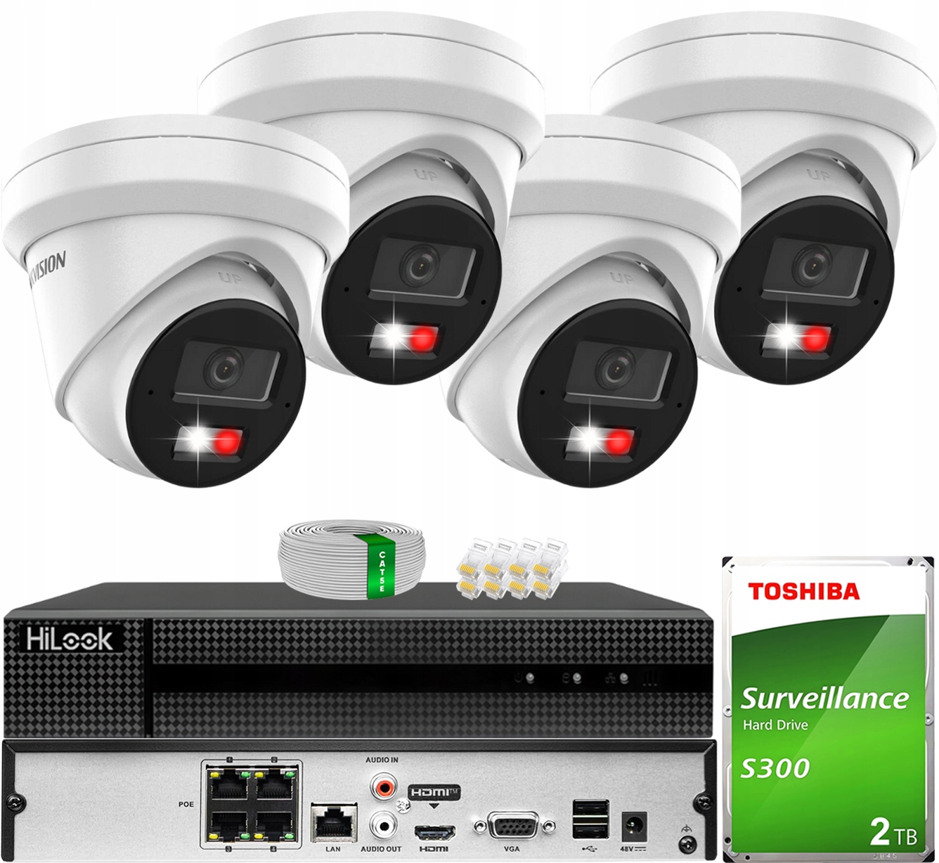 Monitorovací kamera Hikvision DS-2CD2363G2-LI2U Ip 6MPx AcuSense Led 2TB