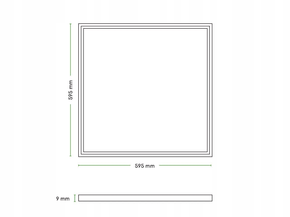 Panel LED 60x60 50W 3000K Lampa Wpuszczana Sufitowa Plafon Armstrong Kolor biały