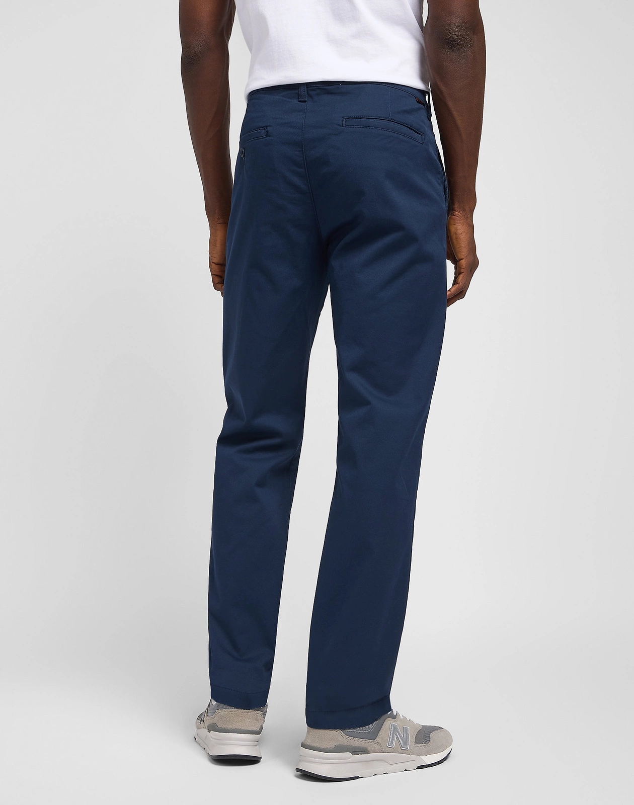 Pánské jednoduché džínové kalhoty Lee Regular Chino Deep Navy 112145530 31/34