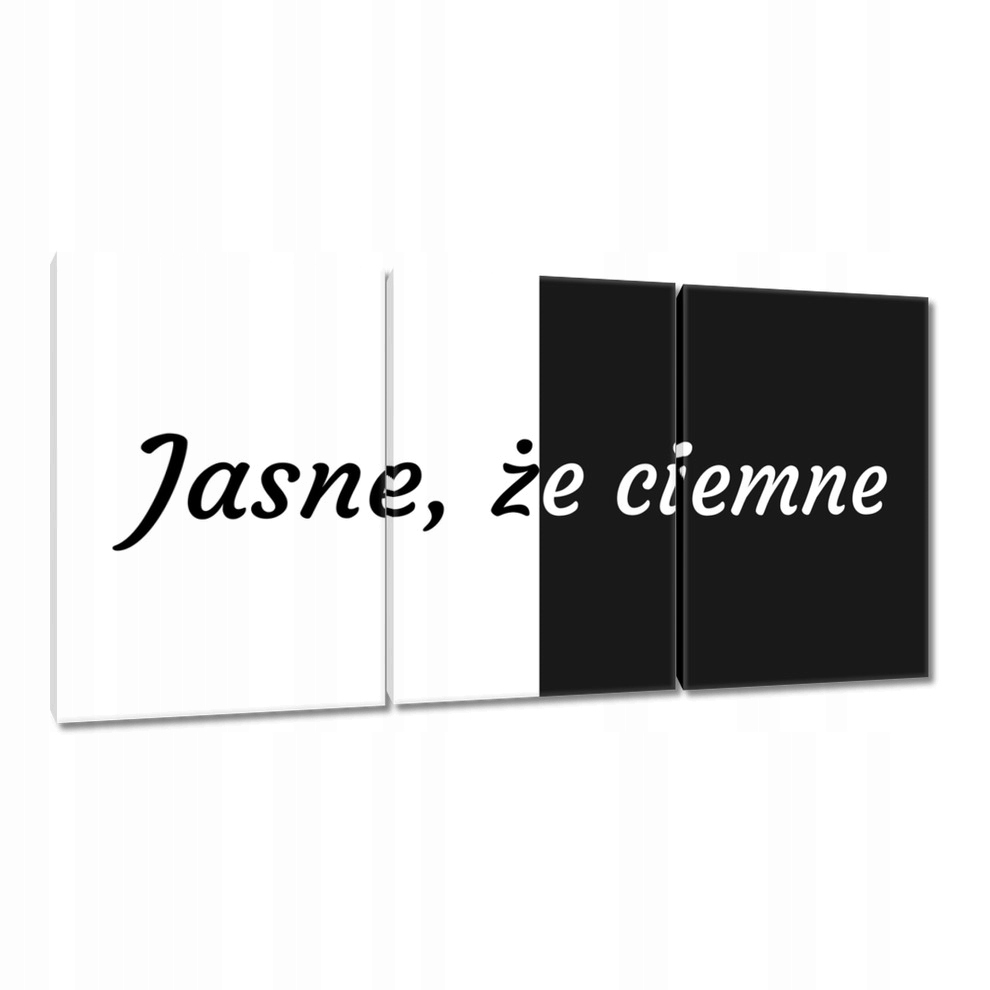 

Obrazy 120x60 Jasne, że ciemne