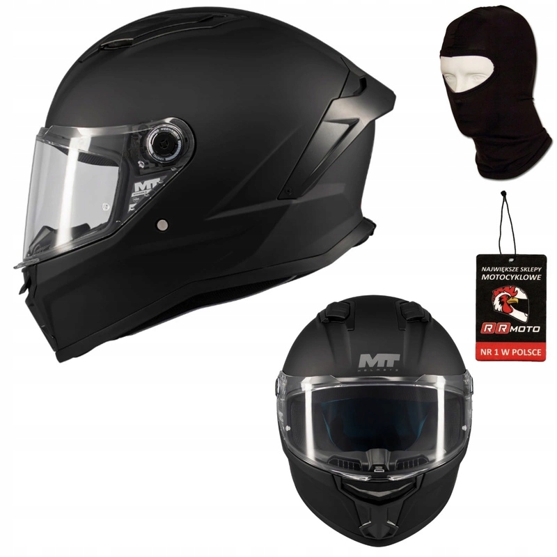 Motocyklová prilba Mt Stinger 2 Pure Black Matt čierna matná Darčeky