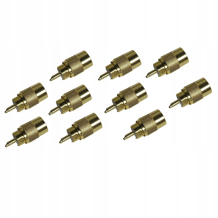 10 szt. wtyk UC-1 Maas PL-259/9 Ptfe złocony na kabel 10mm np RG-213 RF-10