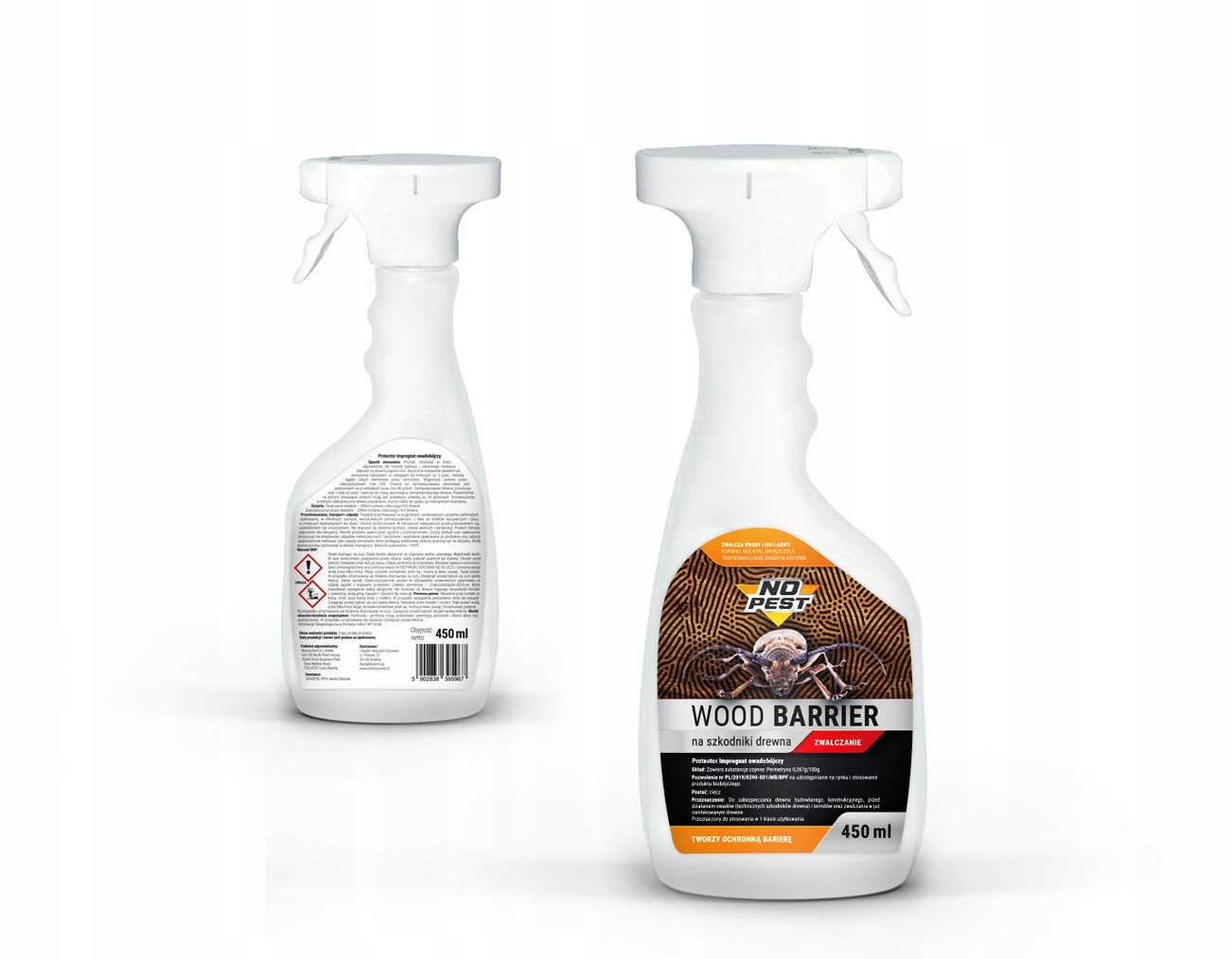 ŚRODEK PŁYN NA KORNIKI PREPARAT NA KOŁATKI OWADY W DREWNIE NO PEST 450ML Producent No-Pest