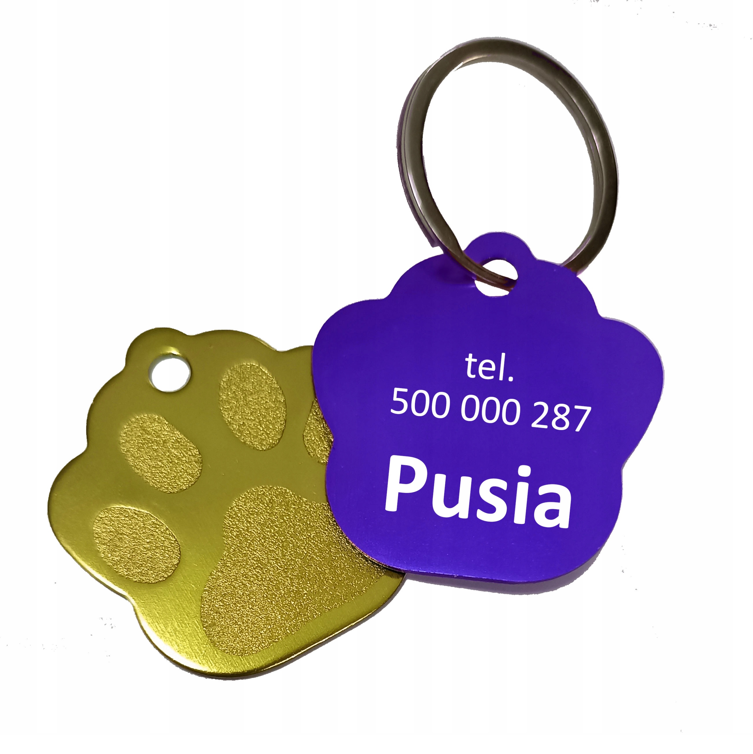 

Identyfikator metal adresówka grawer 2 str dla Psa