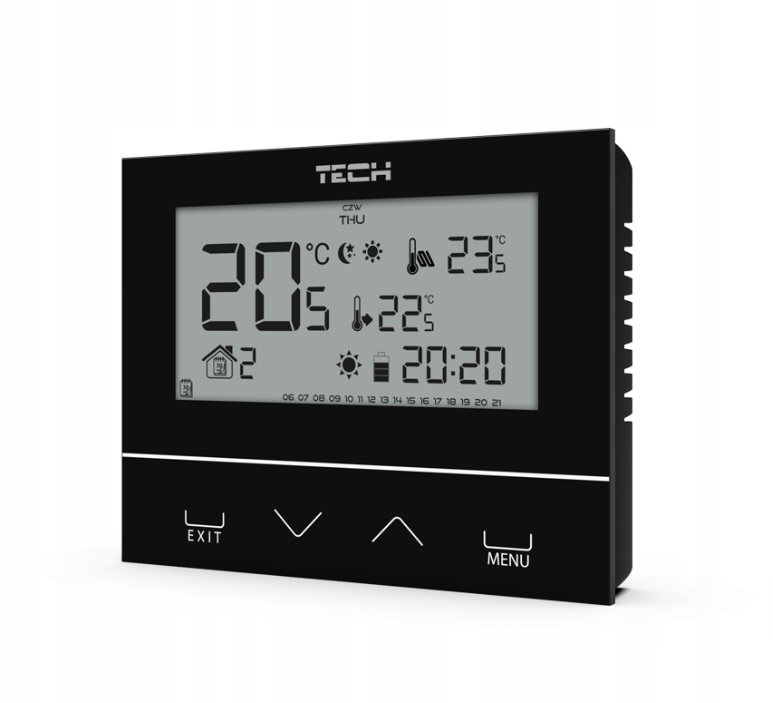 

Sterownik Tech Regulator Pokojowy ST-292 V3 Czarny