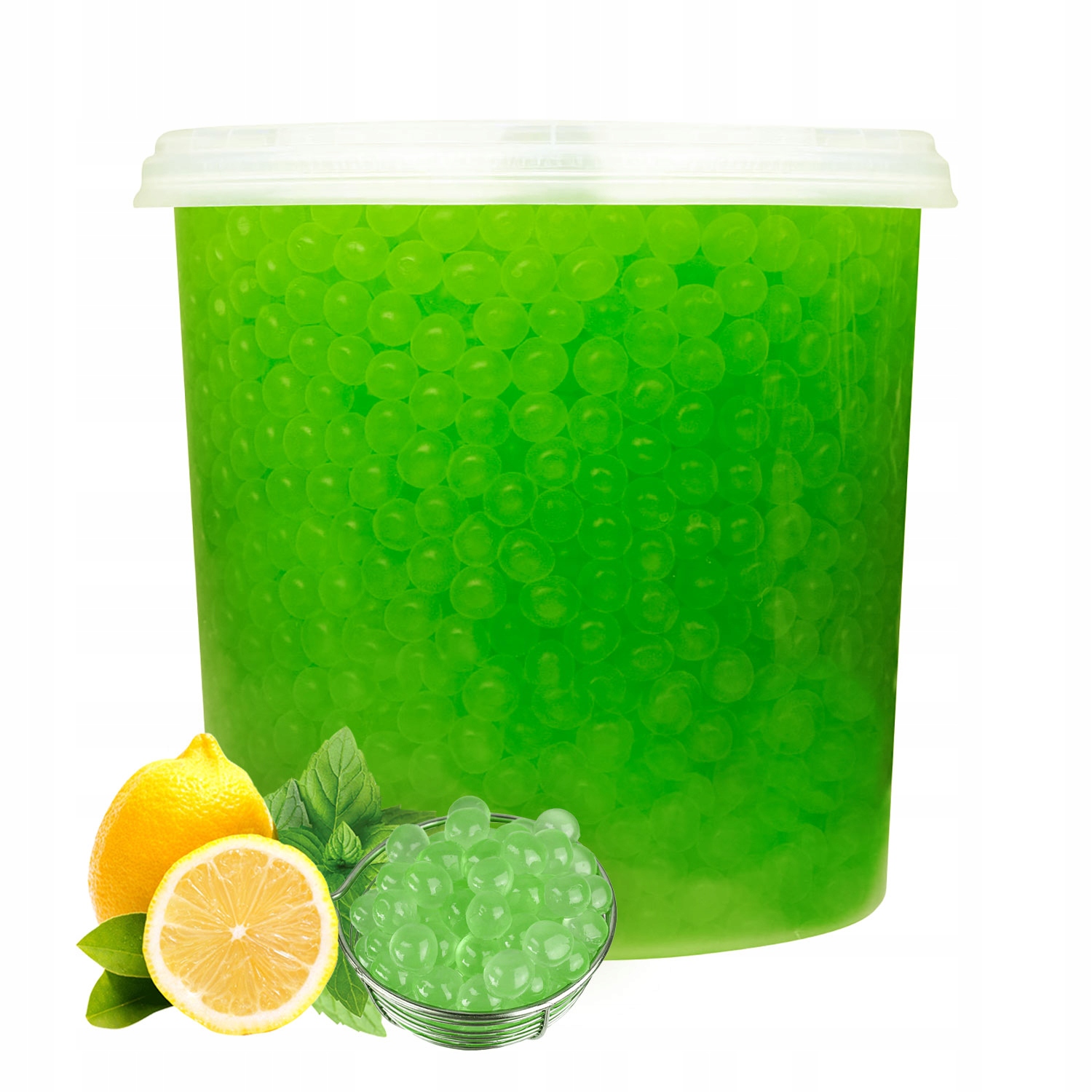 Bubble Tea Popping Boba Kulki Pękające Cytryna Mięta 3,4 kg owocowe