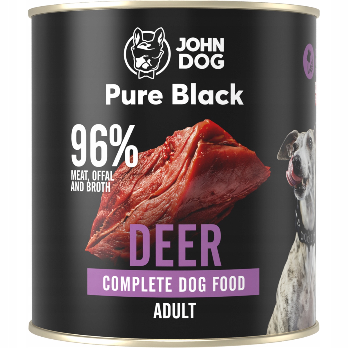 John Dog Pure Black karma mokra adult Jeleń 800g 13045476986 Allegro.pl