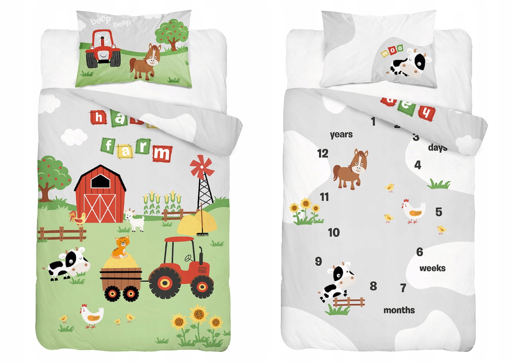 

Pościel Do Łóżeczka 100x135 Farma Traktorki 4278B