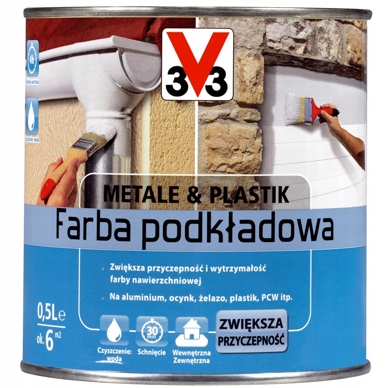 

V33 Farba Podkładowa Metale I Plastik 0,5L