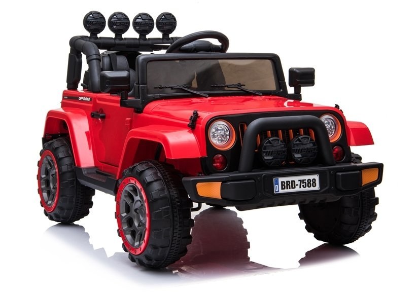 Auto na Akumulator Jeep BRD-7588 Czerwony 4x4 Lean Cars