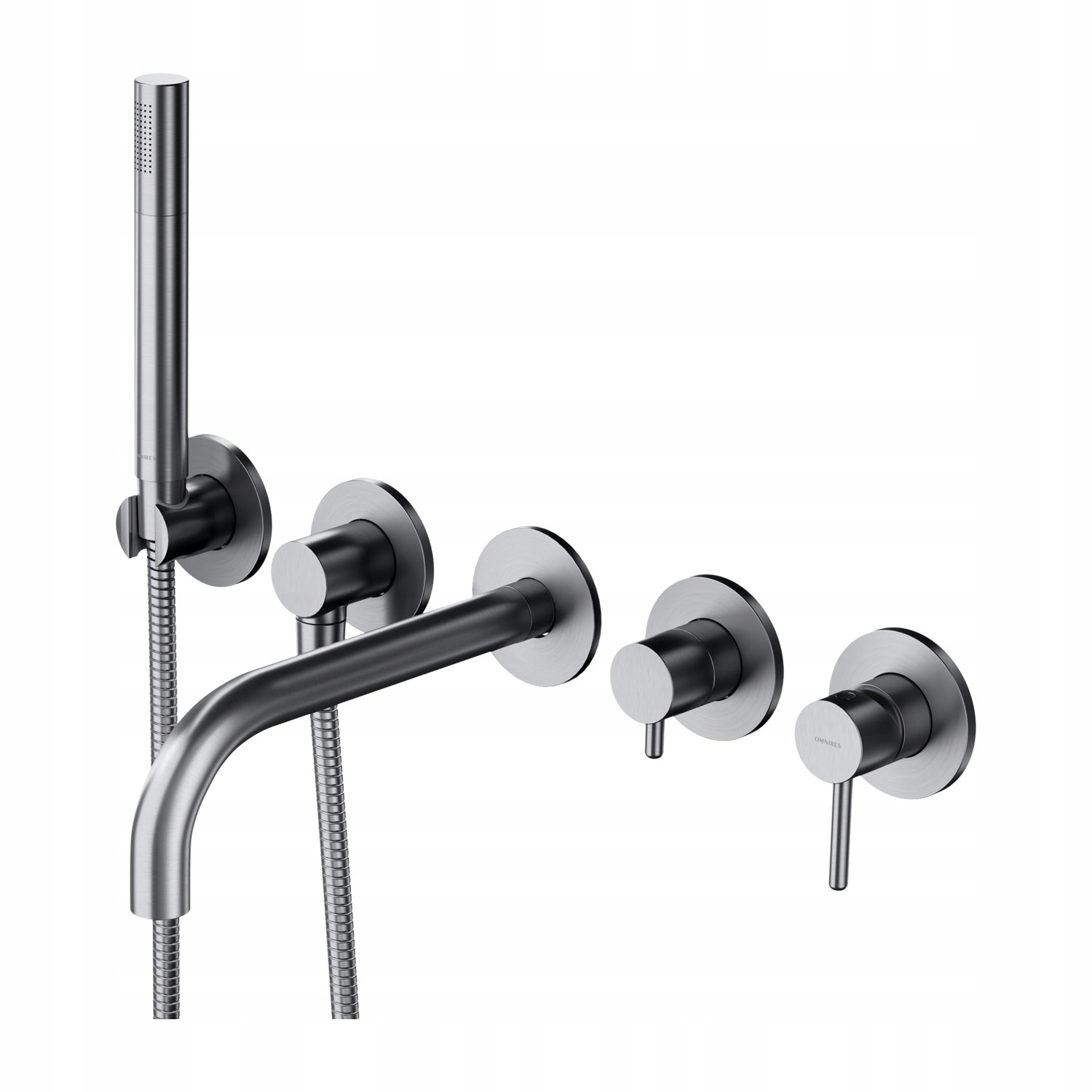 Omnires Y Bateria wannowa 5-otworowa podtynkowa nikiel Omnires Y1237/1NI