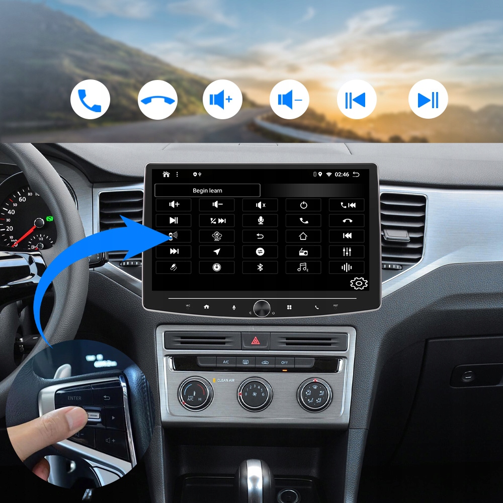 RADIO SAMOCHODOWE 1 DIN ANDROID AUTO CARPLAY 2GB/64GB WIFI DSP ANDROID 13 Model no model