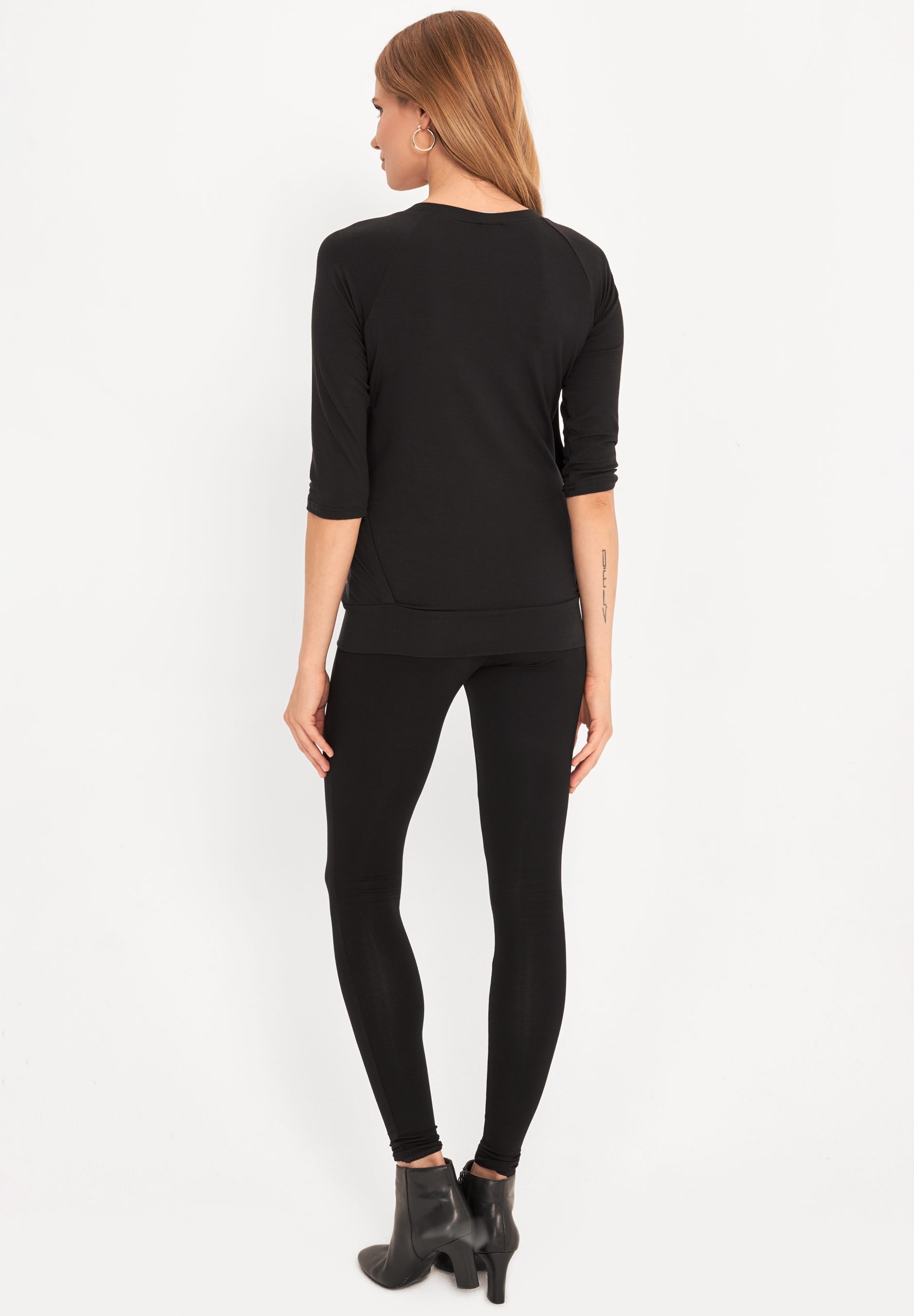 BLUZKA T-SHIRT CIĄŻOWY DO KARMIENIA DEKOLT V R.XS Rozmiar XS