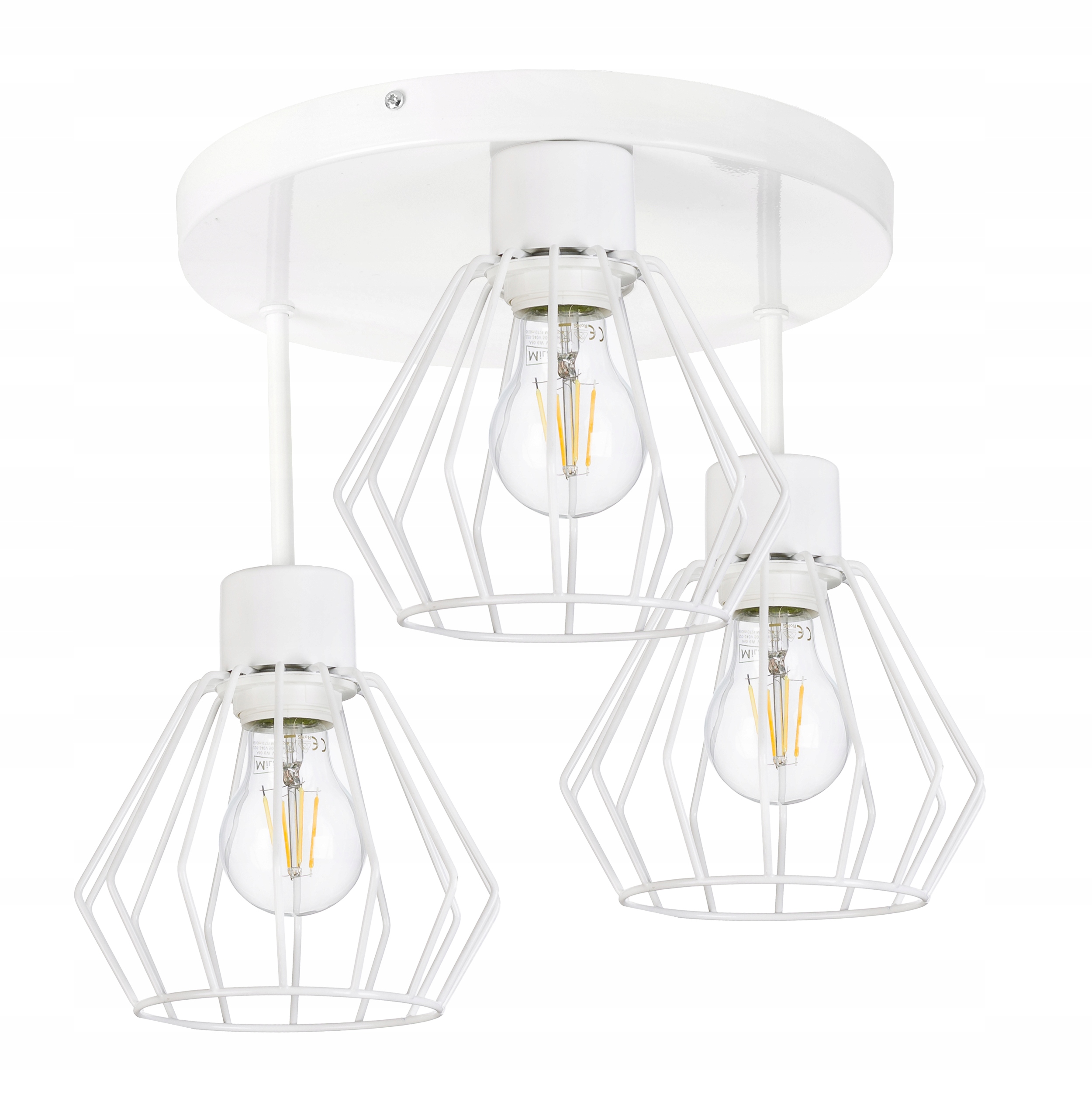 Lampa plafon Sufitowa Żyrandol stały loft Drut