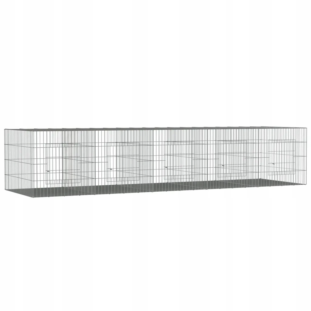Levně Klec pro králíky GalvaCage 273 x 79 x 54 cm, stříbrná