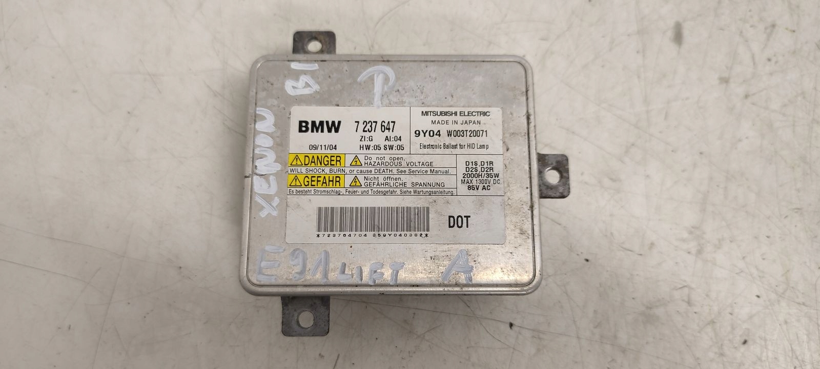 control unit xenon BMW E90 E91 LIFT