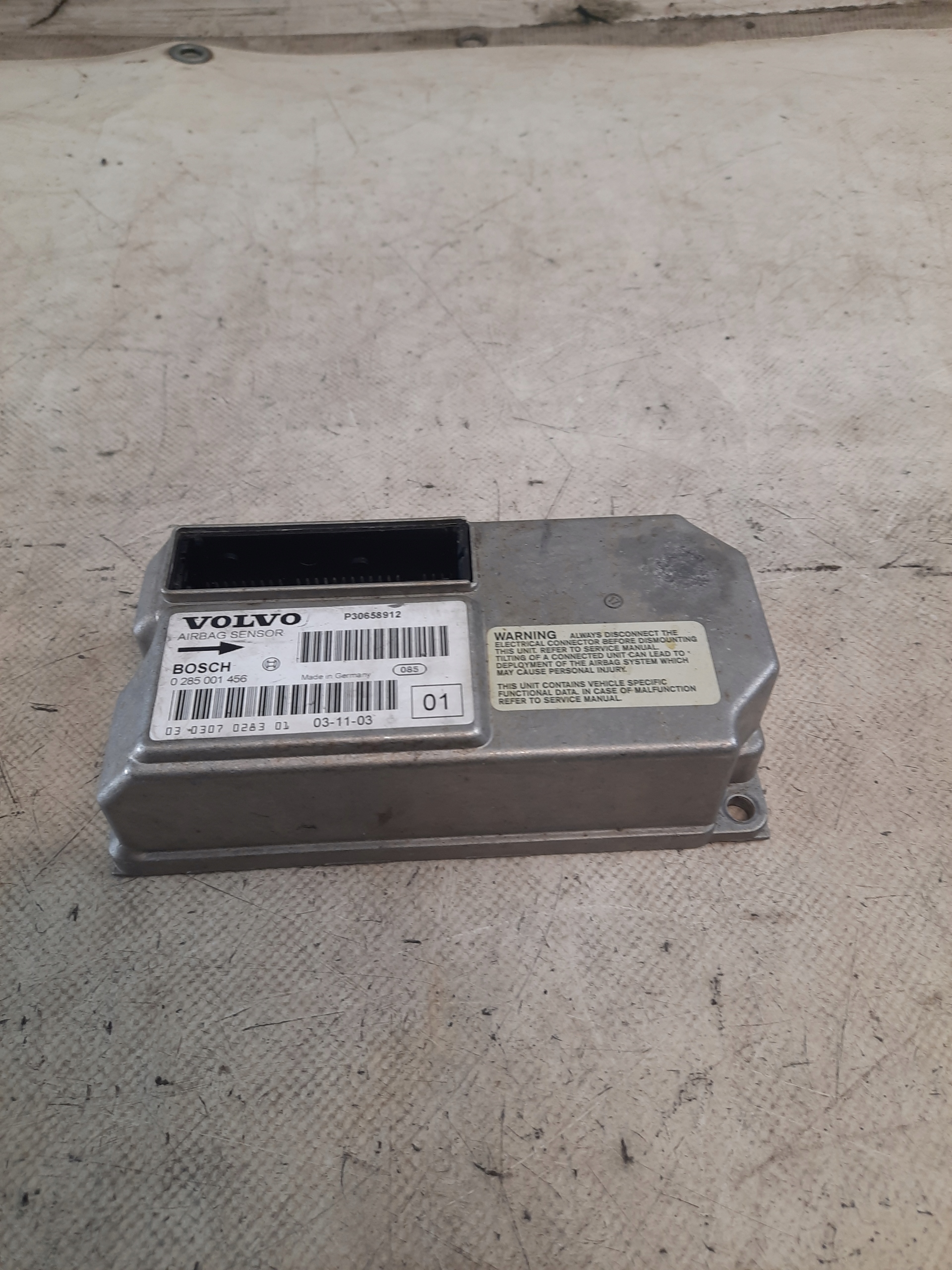 SENSOR modulo airbag VOLVO V70 S60 XC70 0285001456