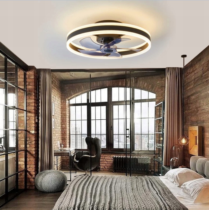 ŻYRANDOL WENTYLATOR SUFITOWY WIATRAK LAMPA SUFITOWA LED 60W PILOT Aplikacja Rodzaj gwintu zintegrowane źródło LED