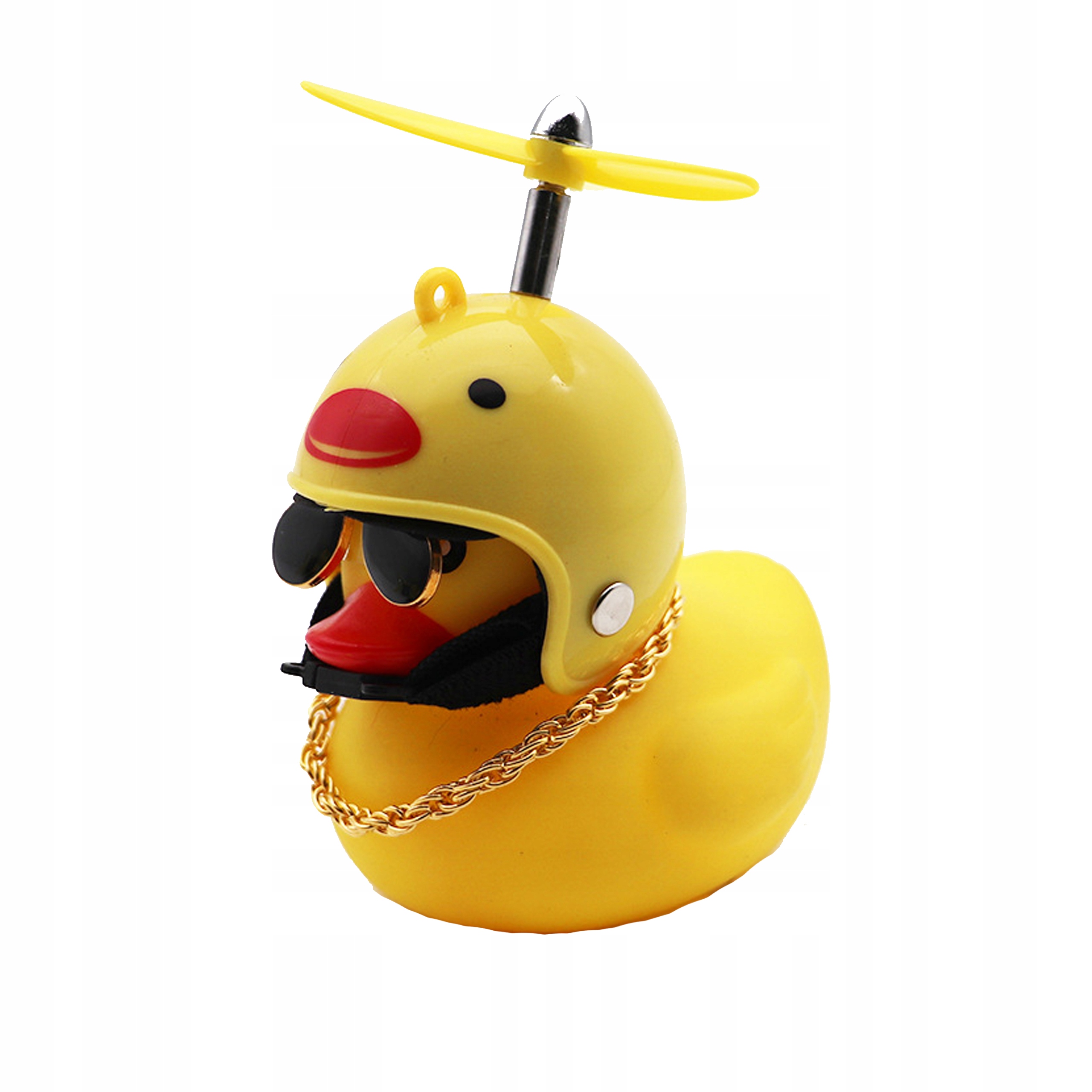 

Kaczka rower samochód Led ozdoba kask okulary
