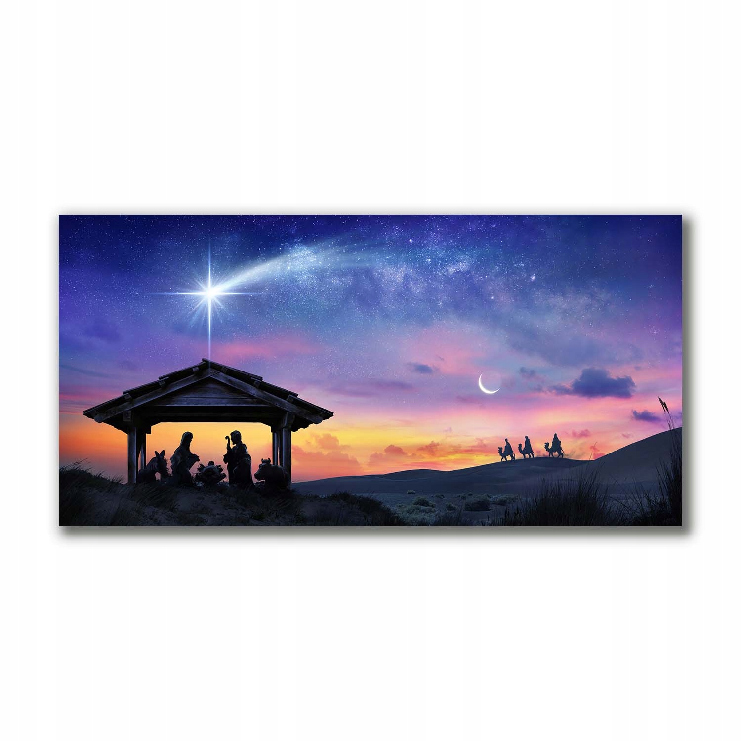 Obraz canvas 100x50 Stáj Vánoce Ježíšek