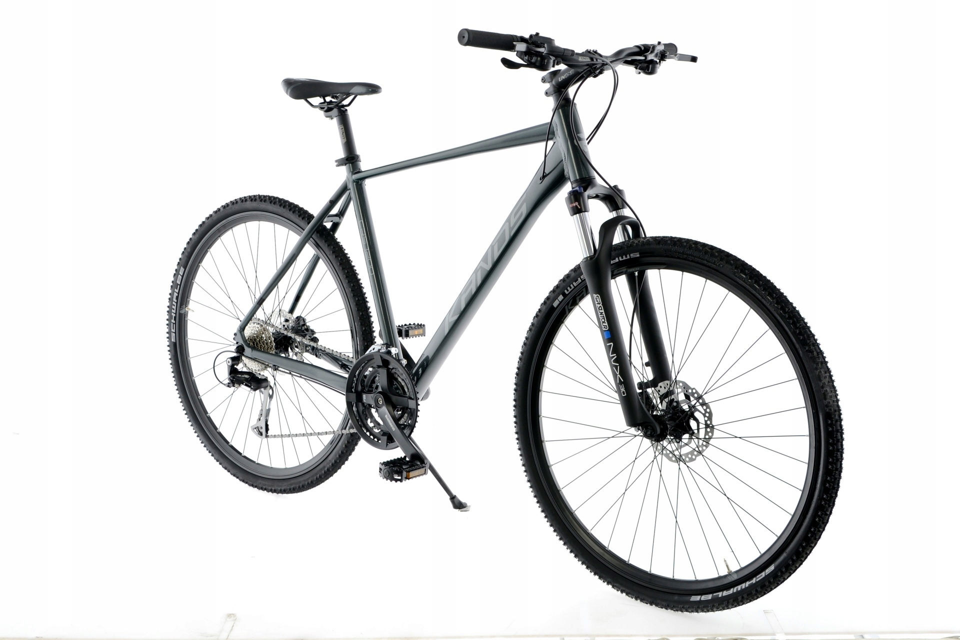 Rower crossowy 28″ Kands Crs 1200 Alivio M19" ciemnozielony Hydraulika