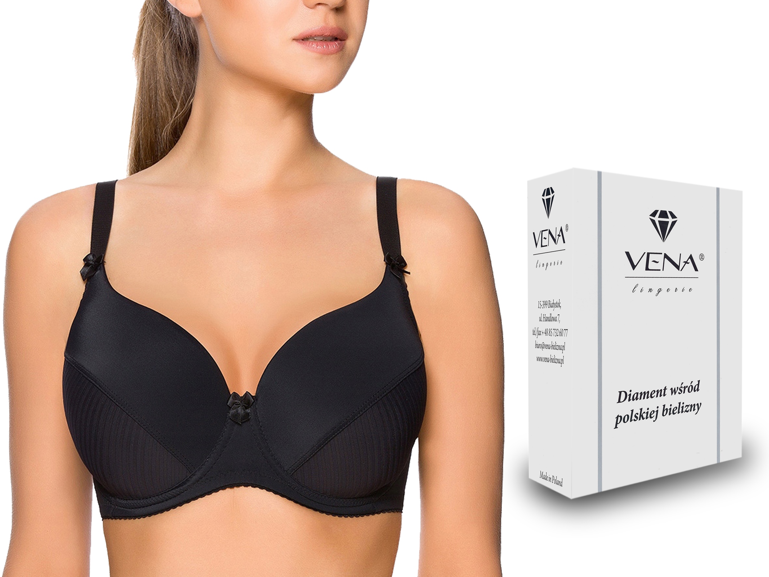 

Vena VB-11 Biustonosz , Fullcup , Czarny , 75H