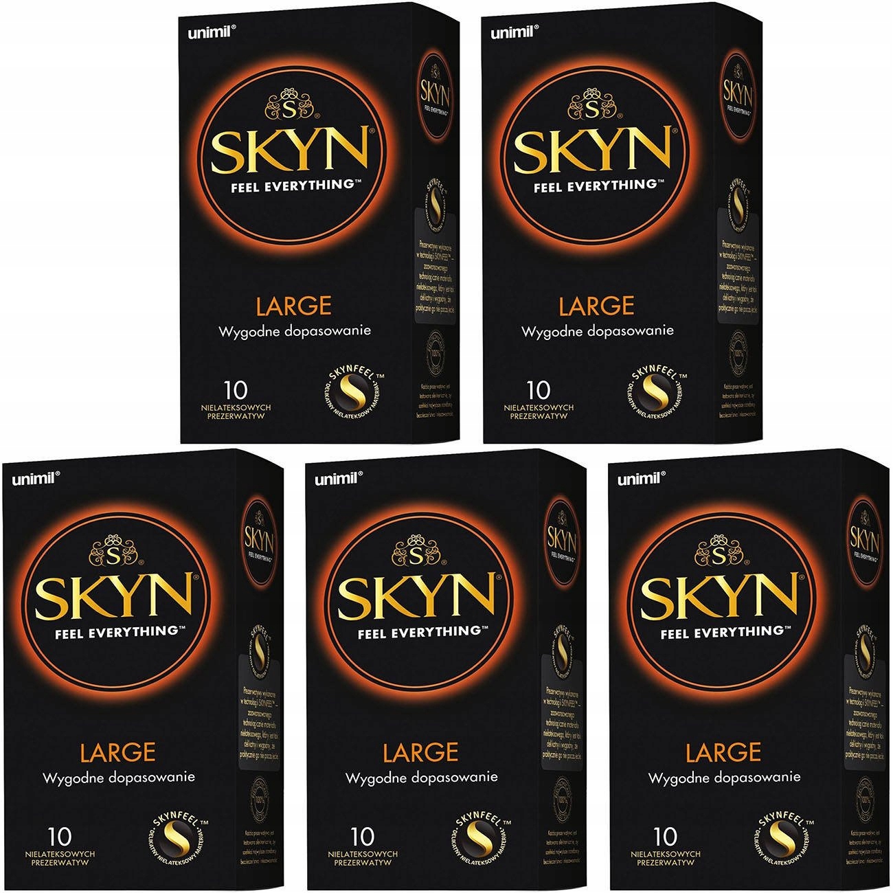 

Prezerwatywy Unimil Skyn Large większe 50 szt.