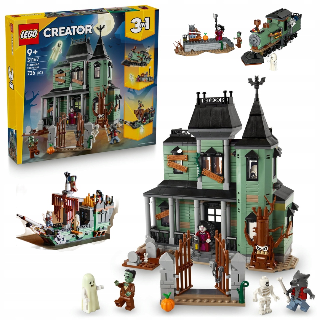 Lego 31167 Creator 3v1 Strašidelná rezidence