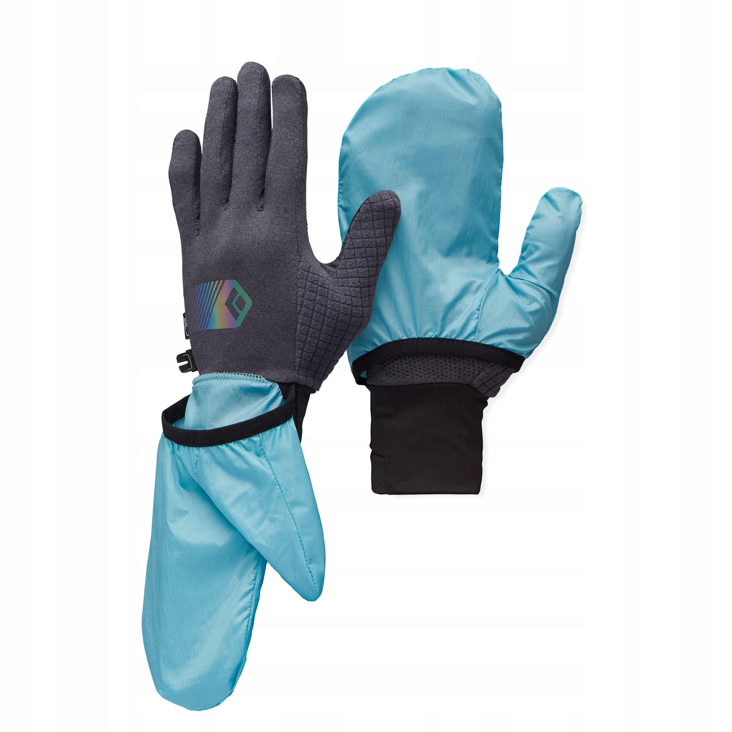 Rękawice Black Diamond Deploy Wind Hood Gloves carbon/glacier XL