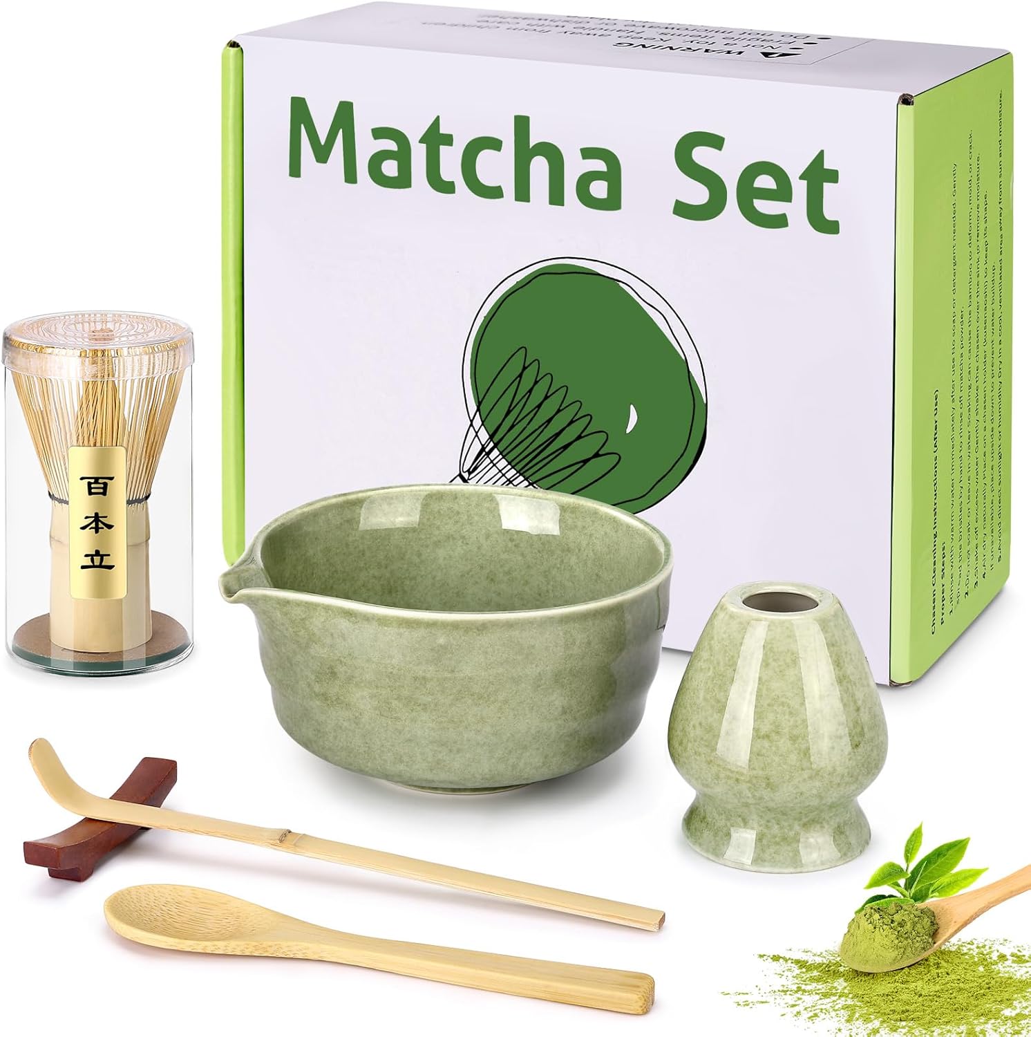 Levně Sada Na Čaj Matchy Kompletní Dárek Pro Milovníka, 6DÍLNÁ