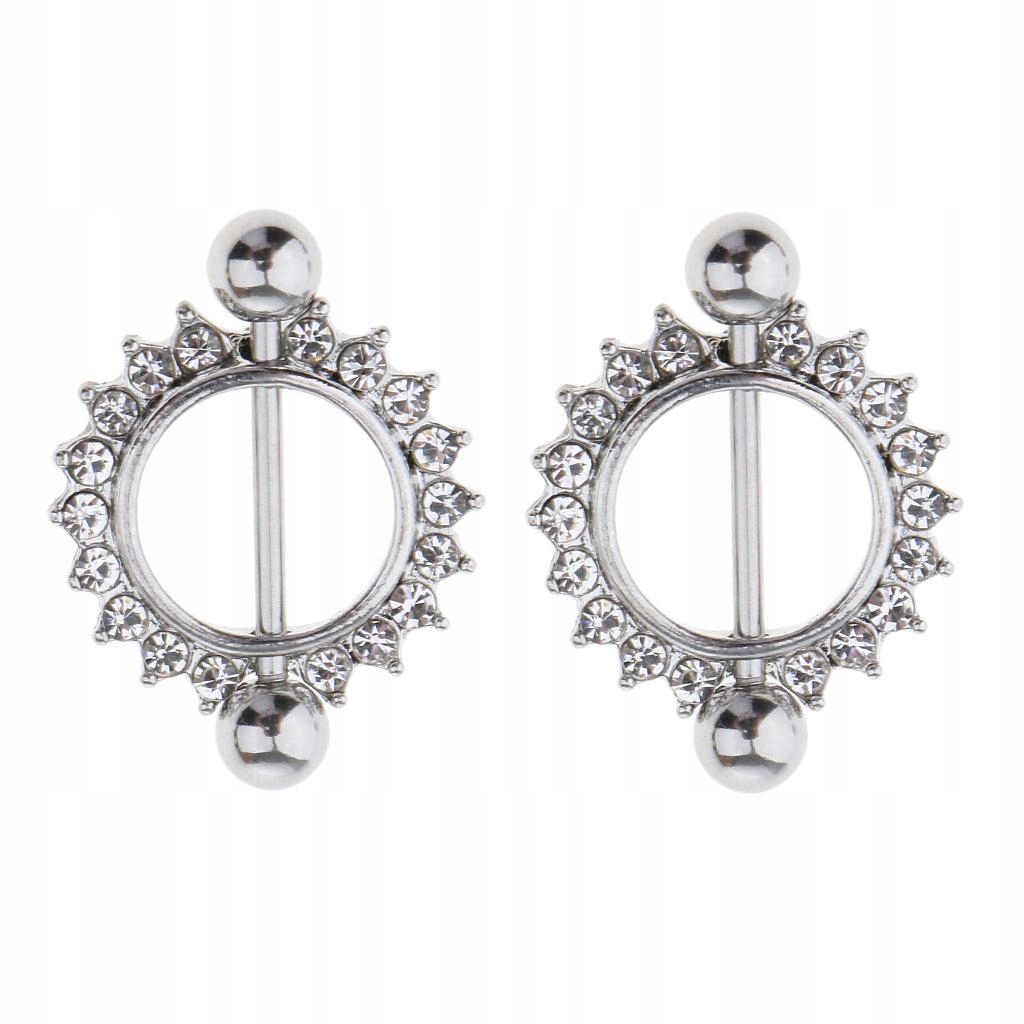 1 para Gem Utwardzony Okrąg Rodzaj zapięcia zatrzask