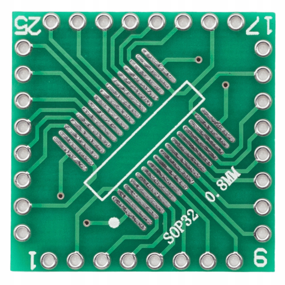 Adapter QFP32 0.8/SOP32 0.8 na DIP32