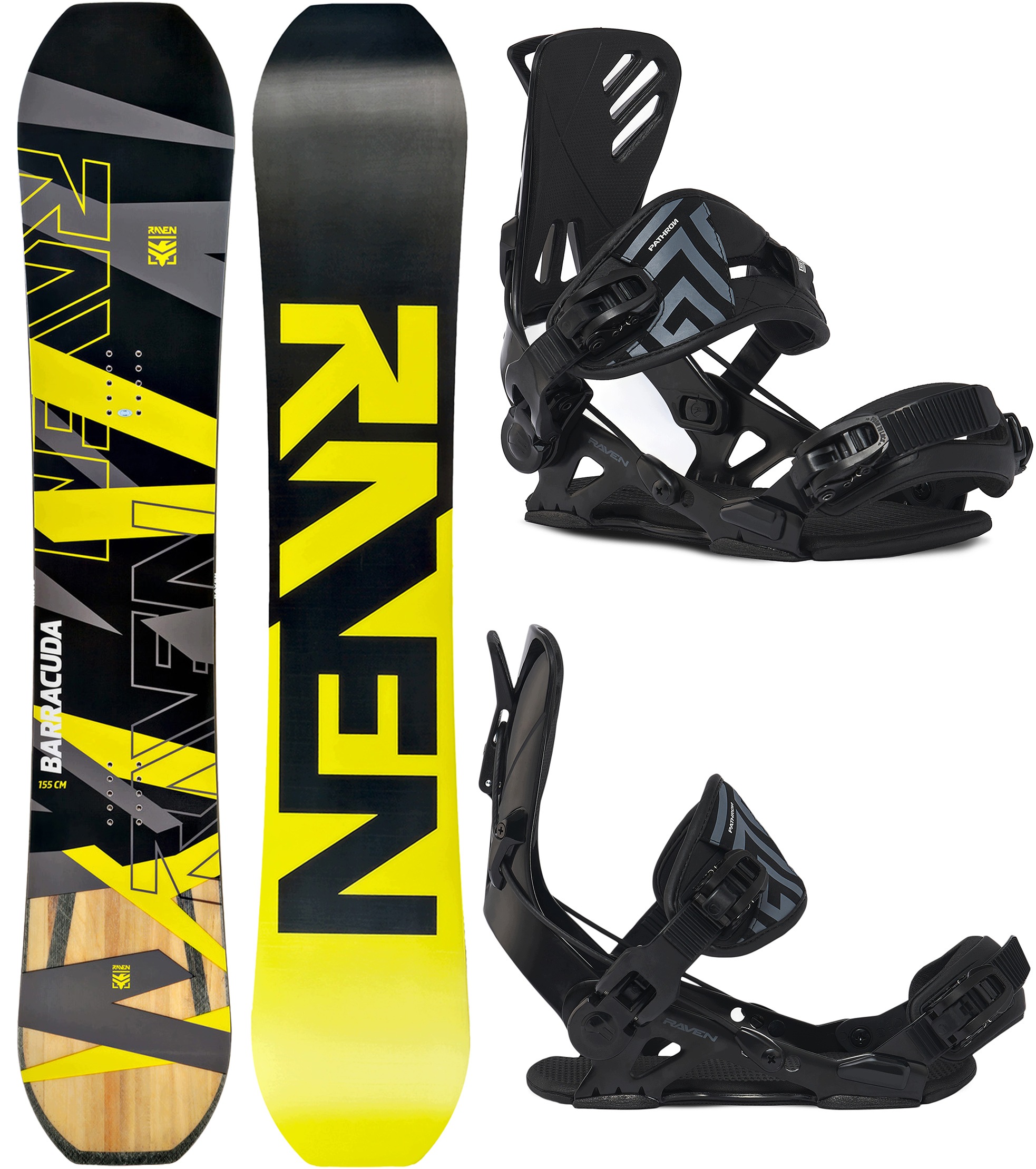 Snowboard Raven Barracuda Carbon Lime 150cm Wiązania Pro Gt Alu M