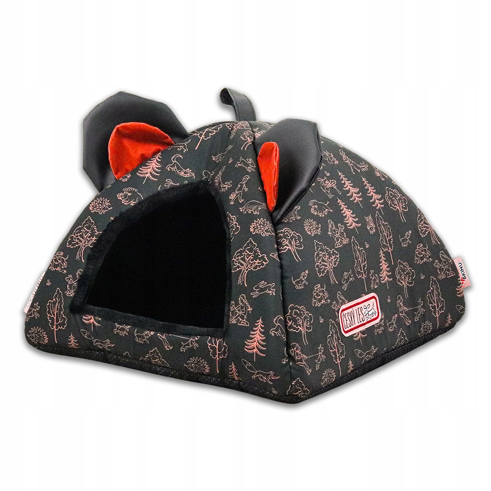 Akinu Český Les kukaň 45x40x43 cm šípkově červená