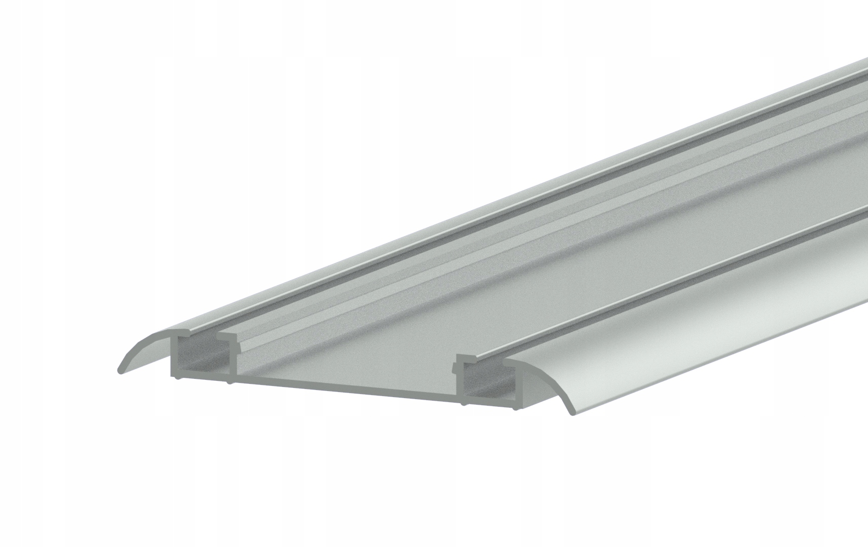 Prowadnica szyna podwójna srebrna EASY V 200cm