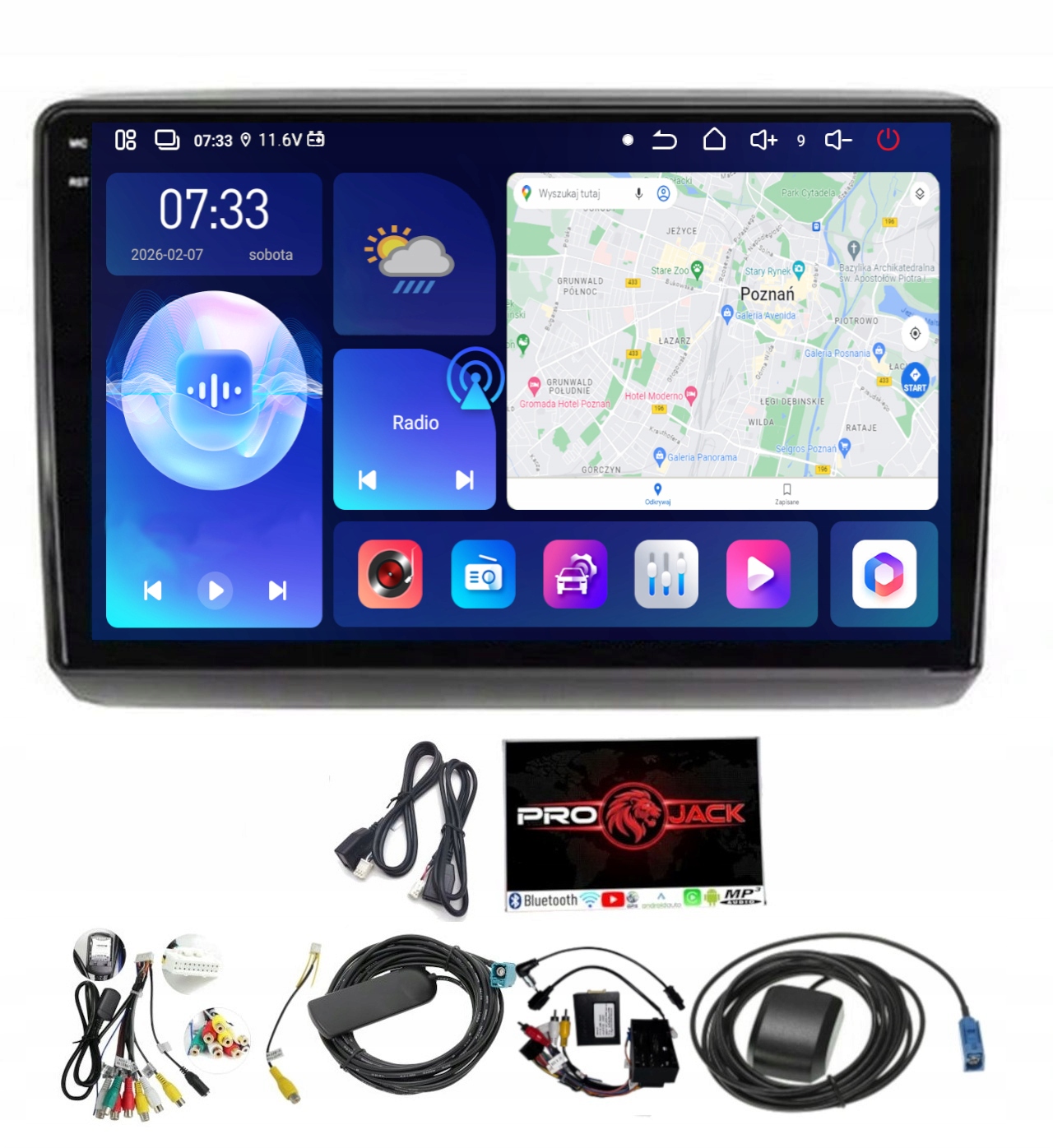 Rádio Navigace Peugeot Boxer 2015-2023 Carplay Android Auto 6GB 128GB Sim