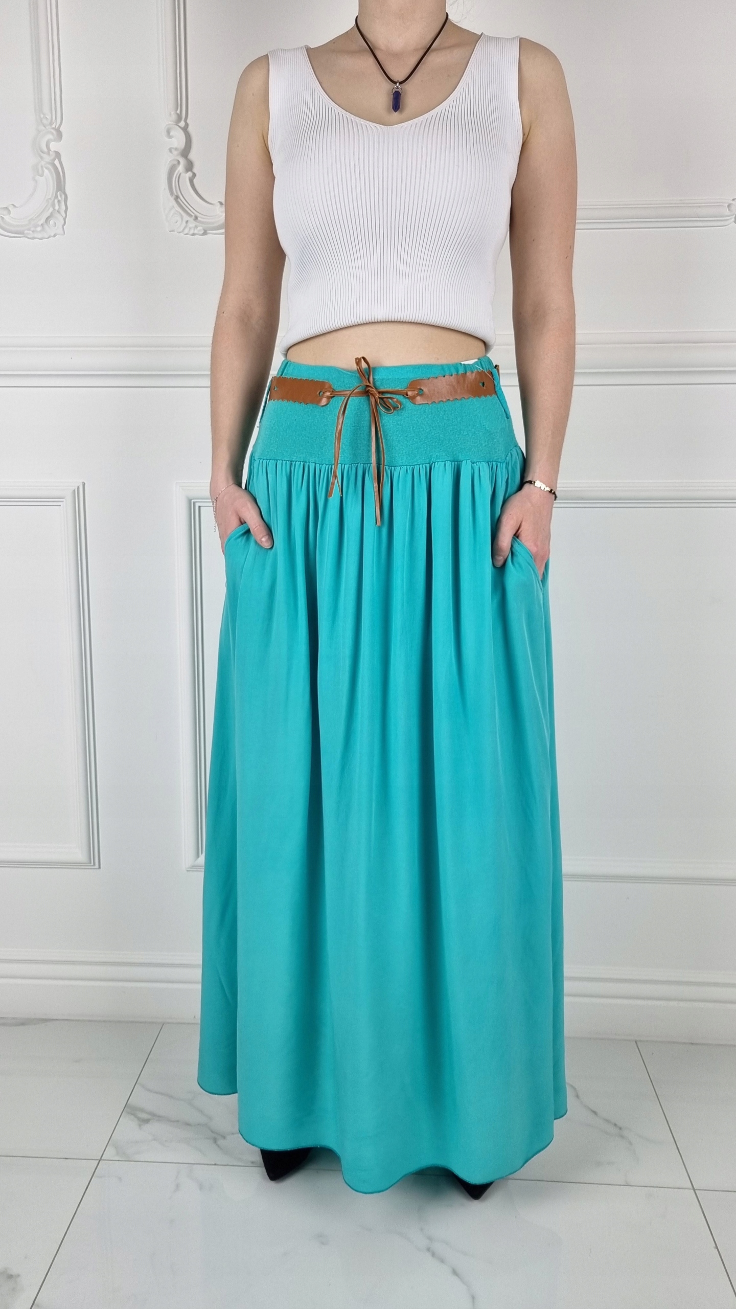 ZWIEWNA DŁUGA SPÓDNICA MAXI DO KOSTEK BOHO DAMSKA Marka inna